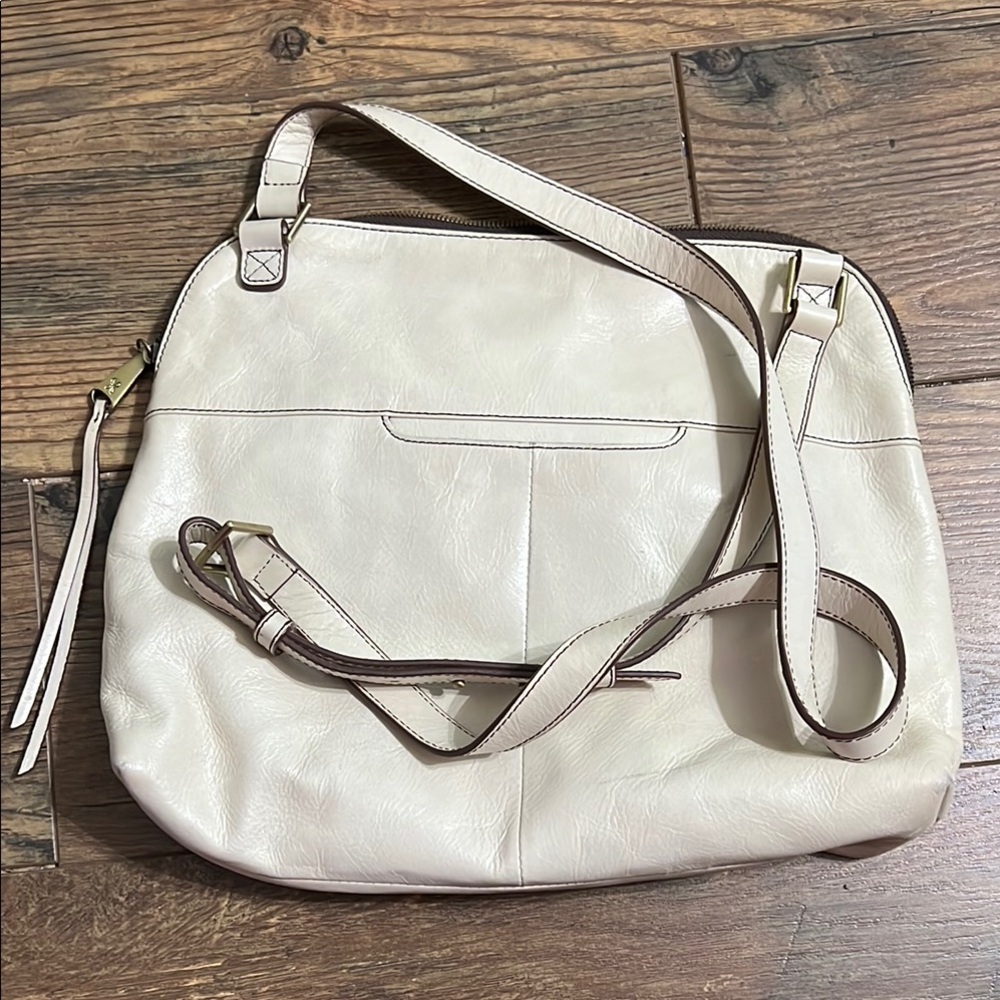 HOBO Cream Crossbody Bag with Adjustable Straps